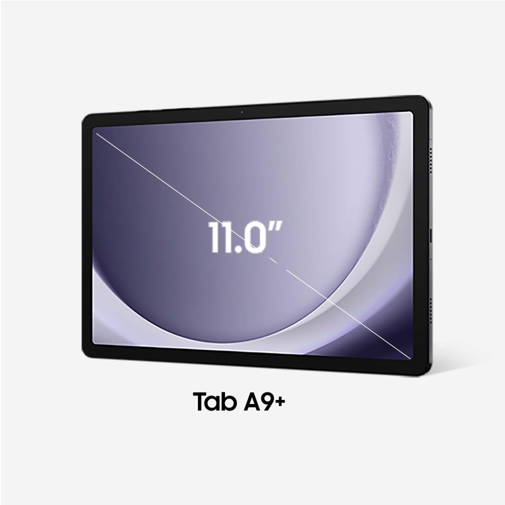 Samsung Galaxy Tab A9+, Display 11.0" TFT LCD PLS, WiFi, RAM 8GB, 256GB, 7.040 mAh, Qualcomm SM6375, Android 15, Dark Blue [Versione italiana]