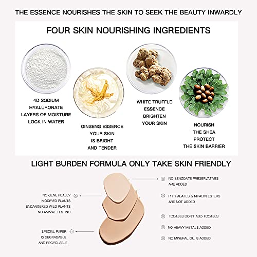 Funny Elves Makeup Foundation Liquid Medium Coverage Long Lasting Concealer Lightweight Flawless 25Ml (F02) #TOP6