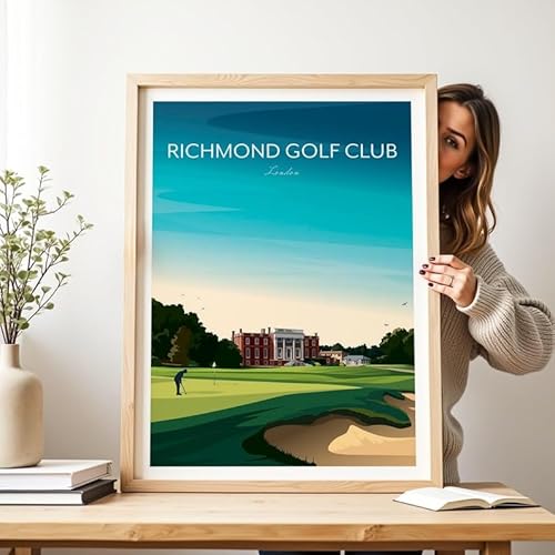 Richmond Golf Club Print - Sudbrook House, London, 11x14