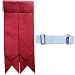 New Solid Plain Black, Royal Stewart Tartan Many More Kilt Flashes Multi Colors (Red)