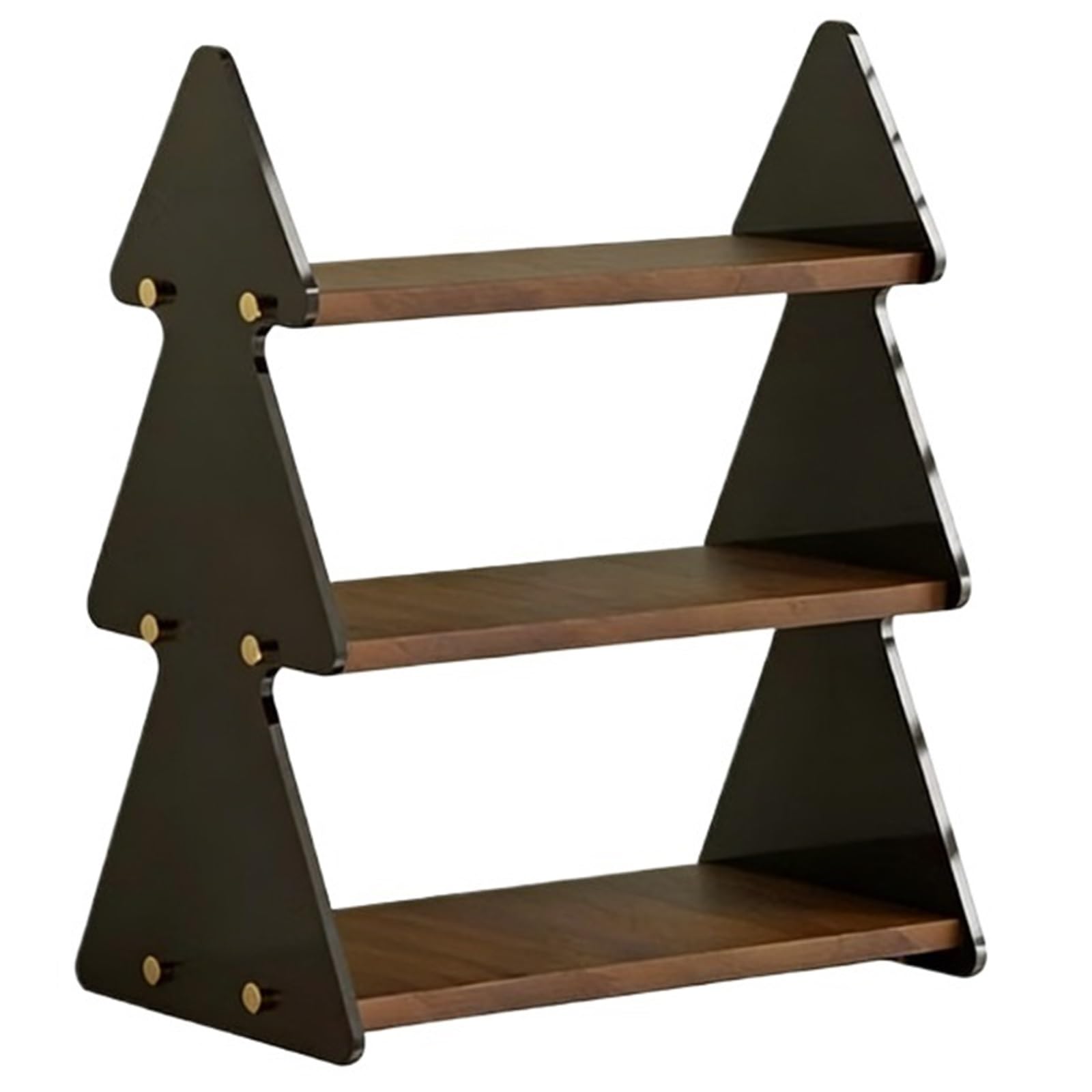 CYairong-22 Cup Display Shelf Tableside Cup Holder Multi-Layer Desktop Black Walnut Storage Water bar Coffee Mug Display Rack
