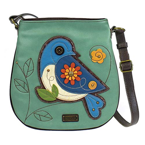 Chala Handbags Blue Bird Deluxe Crossbody Handbag