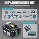 DASNITE 2X 18V 5,5Ah/5500mAh Ersatzakku für Makita 18V Akku BL1860B BL1860 BL1840 BL1830 BL1860B BL1815 BL1835 BL1850B BL1845 BL1850 BL1860B 194205-3 LXT-400 Lithium Werkzeugakku mit LED-Anzeige