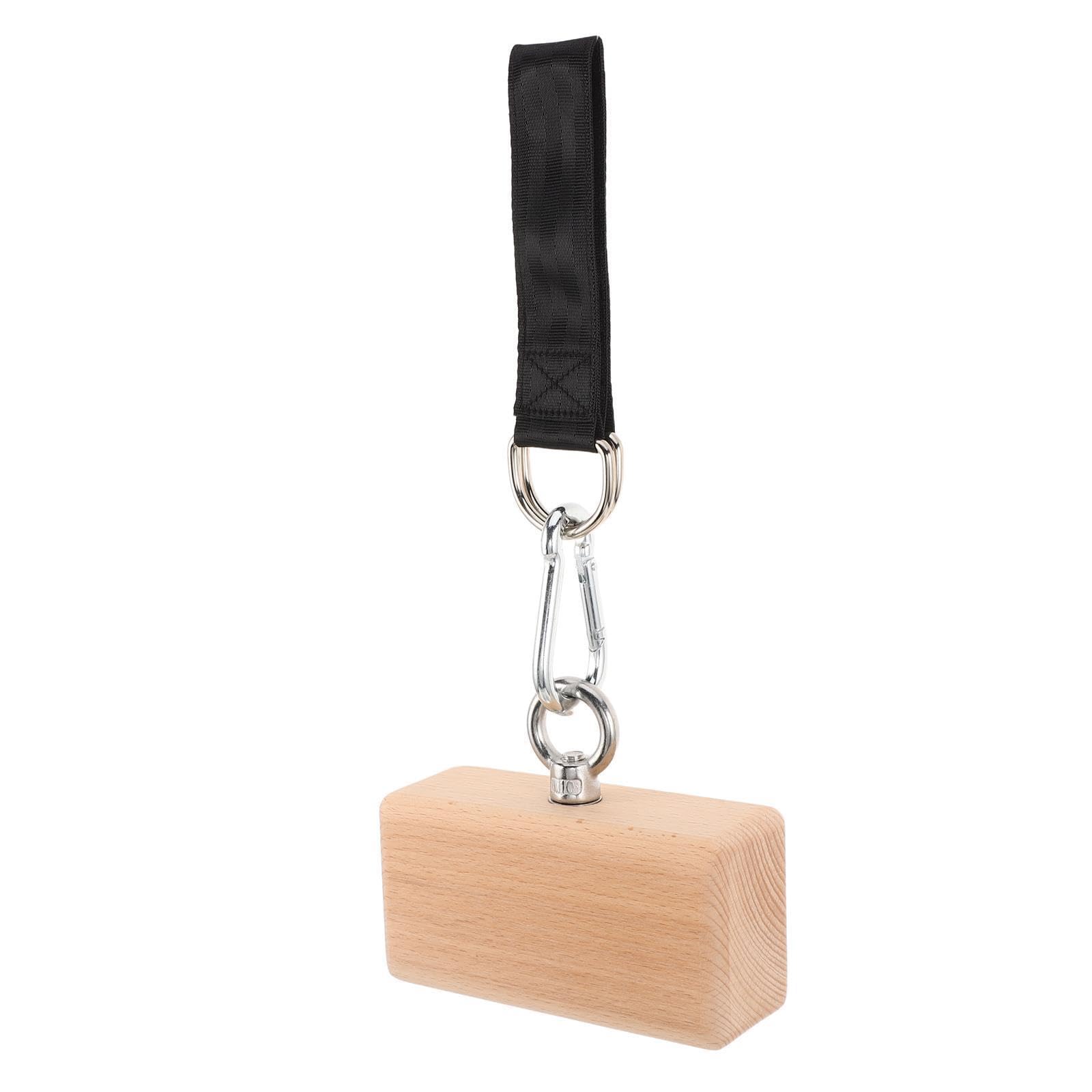 KICHOUSE Drewniany Grip Trenażer z Ergonomiczny Do Treningu Siły Palców i Nadgarstka Przenośny Sprzęt Wspinaczkowy Do Ćwiczeń Domu i Siłowni Wzmacniający Chwyt i Podnoszenia