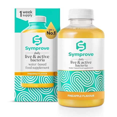Symprove Liquid Live & Active Bacteria Pineapple Flavour Water-Based Dairy & Gluten Free Vegan (1 x 500ml)