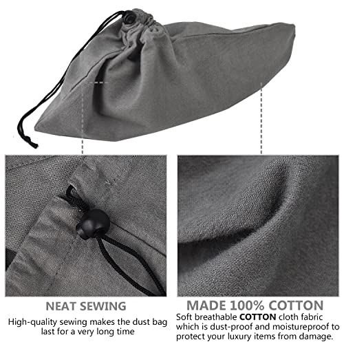 HAMBOLY Shoe Bags 6 Pack Dust Cover Storage Pouch with Drawstring Closure for Travel Protecting Storing Shoes3