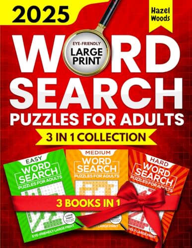 Compare Textbook Prices for 3 in 1 Collection Large Print Word Search Puzzles For Adults Eye-Friendly Large Print: Big Print Word Find Activity Book For Adults & Seniors with ... Easy, Medium & Hard Word Hunt Gift Books ISBN 9798289305787 by Woods, Hazel