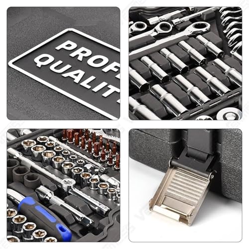 Kit de herramientas combinadas de 121 piezas para reparación en casa miniatura 4