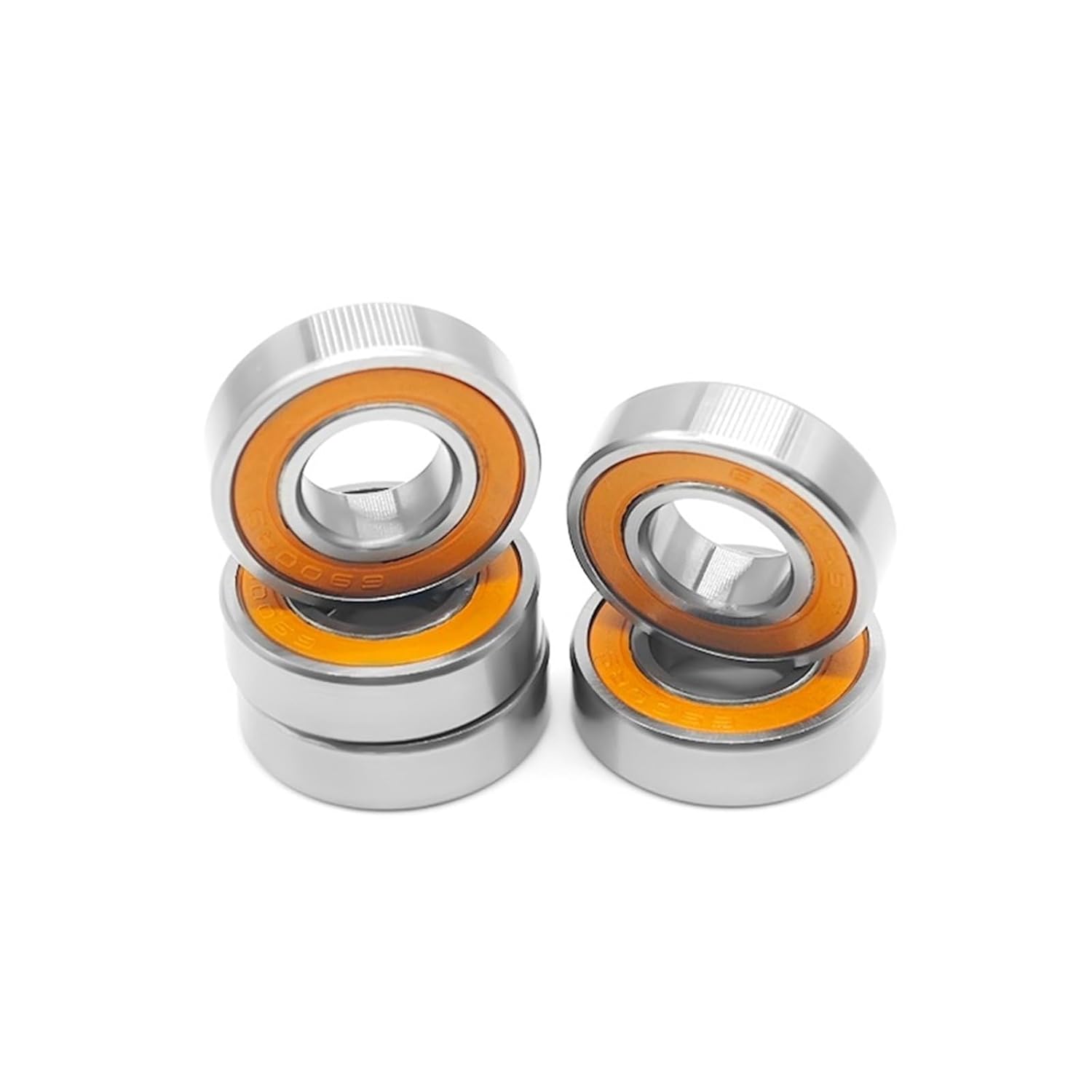 10PCS 6900RS 10x22x6 mm Bearing ABEC-7 Electric RC Car Truck 6900 RS 2RS Ball Bearings 6900-2RS Orange Sealed