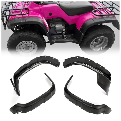Image of ECOTRIC Fender Mud Guard Compatible with 1995-2004 Honda TRX400FW TRX450 Foreman FOURTRAX Mud Flaps 4Pcs