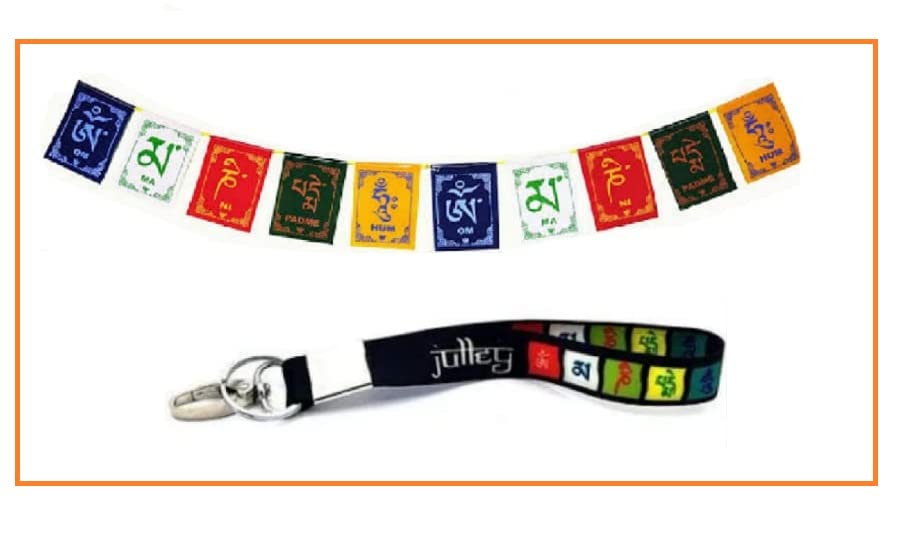ELITE CRAFT Ladakh Prayer Flag CAR and keychain (PACK OF 2) (medium) Tibetan Prayer Flag (COMBO) (B0B9JTCPTX) Amazon Price History, Amazon Price Tracker