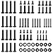 PERLESMITH Universal TV Mounting Hardware Kit Fits All TVs Includes M4, M5, M6 and M8 TV Screws, Washers and Spacers for TV and Monitor Mounting up to 80 inches