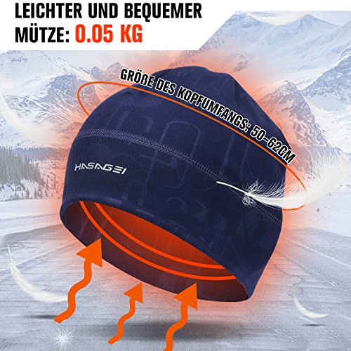 Image of HASAGEI Skull Caps Beanies for Men & Women, Elastic Thermal Running Hat, Windproof Cycling Cap Helmet Liner Soft Beanie Hat