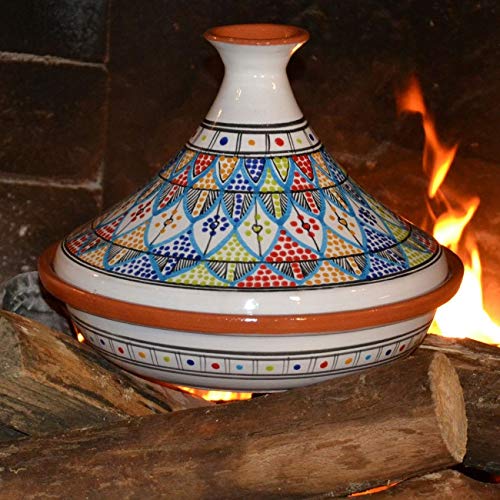 YODECO Tajine, Keramik, Mehrfarbig, 31 x 31 x 8 cm - Image 5