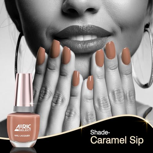 Image of Nail Lacquer | Caramel Sip, 15 ml | Versatile | Long Wear | Dazzle Shine | High-Shine Finish | Rich, Pigmented Colors | Quick-Drying