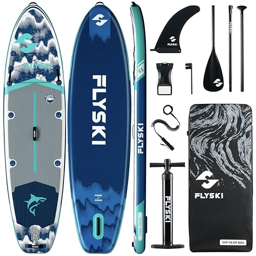 11'x34 Ultra Wide Paddleboards, Inflatable SUP&420lb Capacity for All Skill, Stand-up Paddle Board...