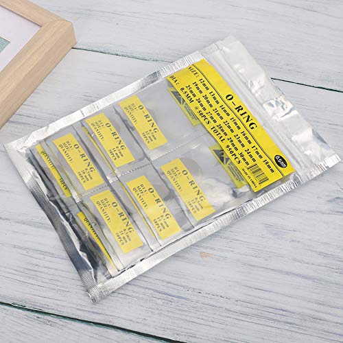 Depisuta Juntas Redondas Impermeables para Relojes Hechas de Material de Caucho de Calidad Junta Tórica Negra Adecuada para Relojeros 950 Piezas (Juego de Anillos Impermeables de 0,5 mm.)