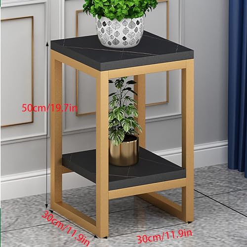 Meuble angle plante doré noir pour libérer l'espace au sol avec style - 8