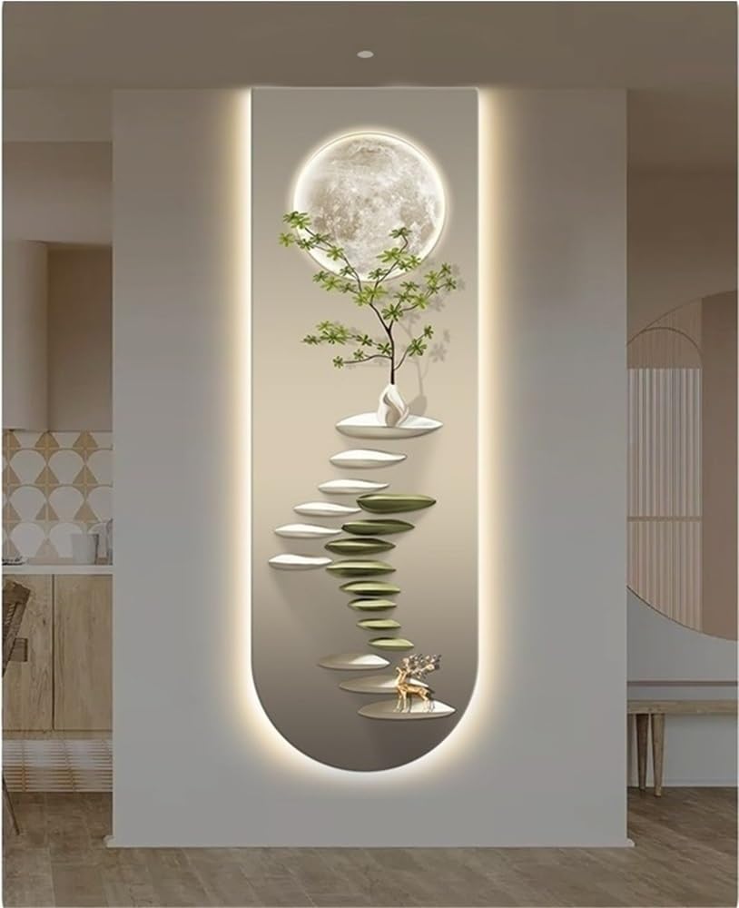 Amazon.com: FBEICNU 3D Corridor Decorative Painting, LED Wall Art