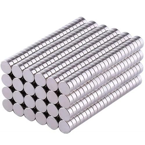 Wotoy 3X1Mm 300Pcs Decorative Refrigerator Magnets Premium Brushed Nickel Fridge Office Magnets #TOP1