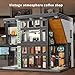 CSNRHG Coffee Shop Building Blocks Toys City Street View Architecture Model Set Birthday Age 6+ Children Teens Adult 581 Pieces