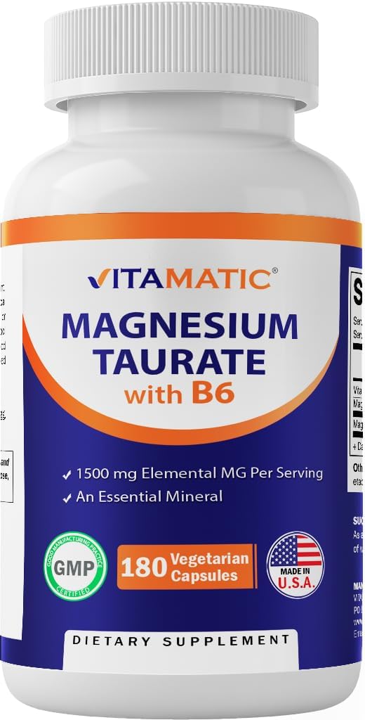 Vitamatic Magnesium Taurate 1500mg per Serving 180