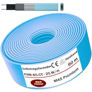Mas Premium FHR-85-CT Frostschutz-Heizkabel 90m