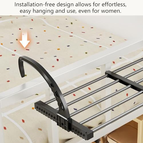 Étagère de chevet pour lit pliable et rétractable pour l'organisation de chambre d'étudiant - 5