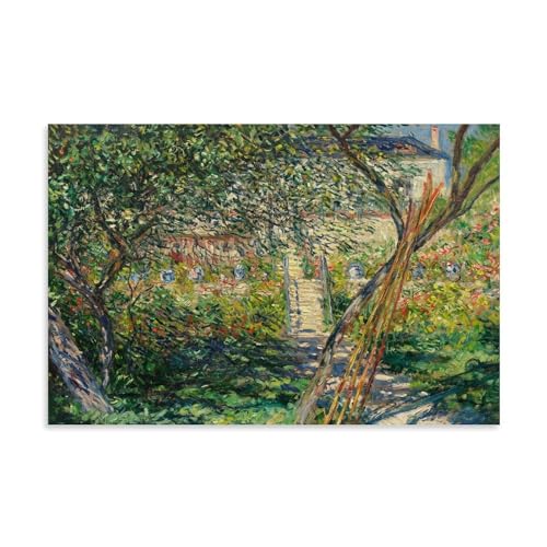 Cloude Mnet - Póster de The Garden at Vétheuil (40 x 60 cm)