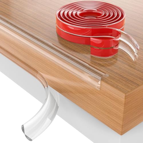 Image of BabyPro 2-Meter Silicone Edge Protector Strip for Baby Proofing, Soft Cushion & Durable Safety Guard for Sharp Furniture Edges & Corners, Peel & Stick Child Safety Bumper for Table, Bed & Desk