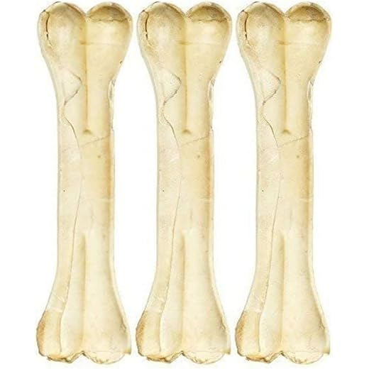 MS Pet House Dog Bone Chew Treat 6 inches Pack of 3