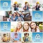 Digital Camera, Bofypoo FHD 1080P 44MP Kids Camera with 32GB Card, 16X Zoom Point and Shoot Digital Camera with Fill Light, Anti-Shake Compact Vlogging Camera for Teens Boys Girls (Black) - Image 4