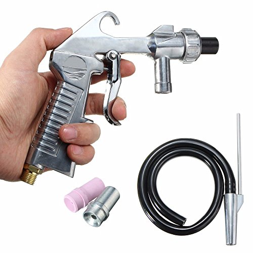 Jewboer Sandblaster Sand Blaster Gun Kit For Abrasive Media Blaster Sandblasting Cabinet With Hose Nozzles Tip #TOP6