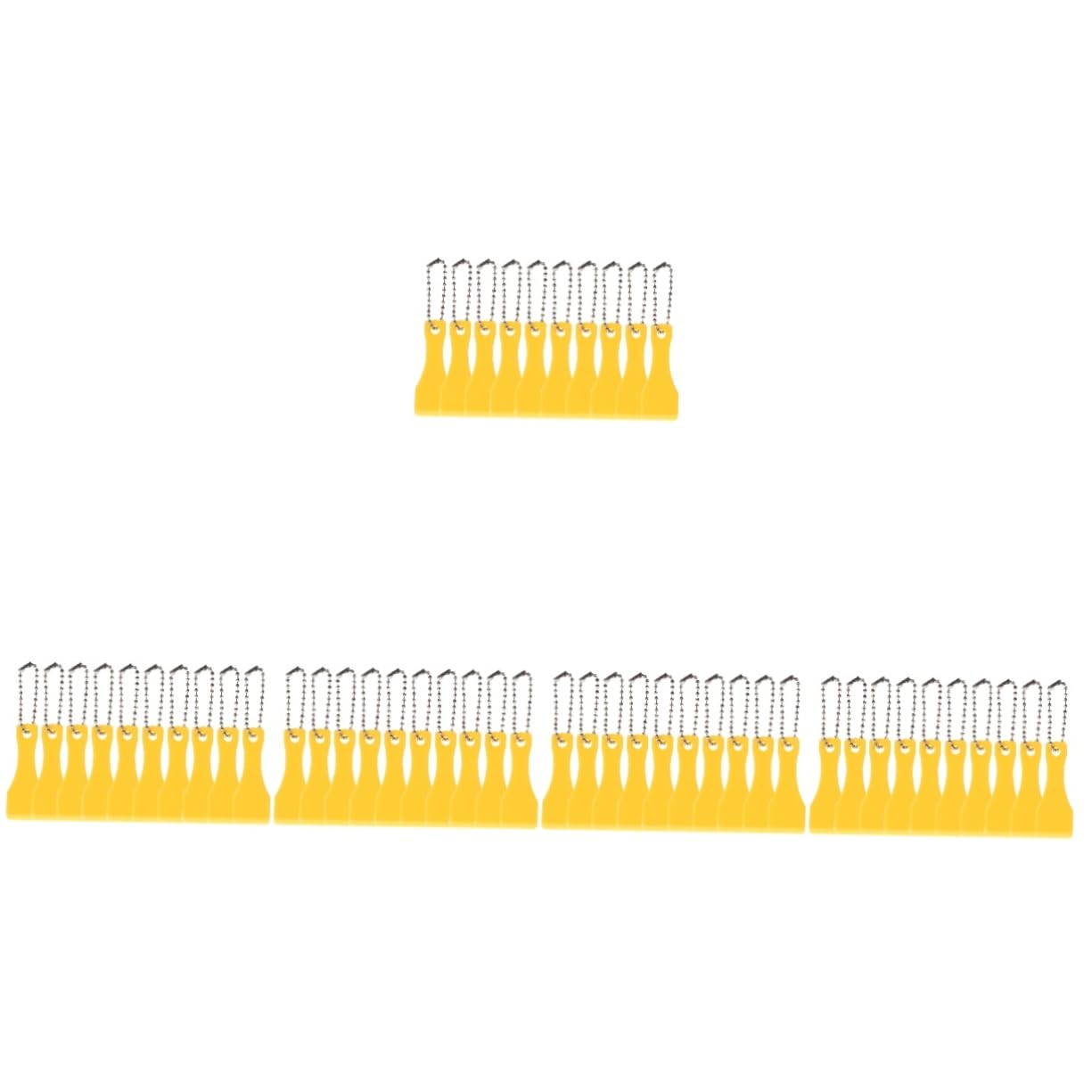 LALAFINA 5sets Scratcher Tool for Tickets Durable Plastic Scraper for Card Scratchers 10pcs*5