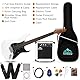 Eastrock E Gitarre Set E Guitar 39 Zoll Elektrogitarre mit Gitarre Tasche, Plektrum, Gurt,Instrumentenkabel, Ersatzsaiten, Geeignet für Anfänger,Erwachsene und Profi-Künstler(Weiß)
