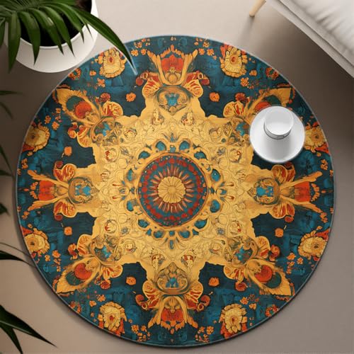 Tapis de chambre exotique pour une entrée chic et lavable