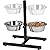 idooka Raised Dog Bowl XL Adjustable Elevated Double Feeding Bowls with Non-Slip Stand, 2 Metal Stainless Steel Dog Bowls Included for Food & Water, Great for Large or Elderly Cats and Dogs