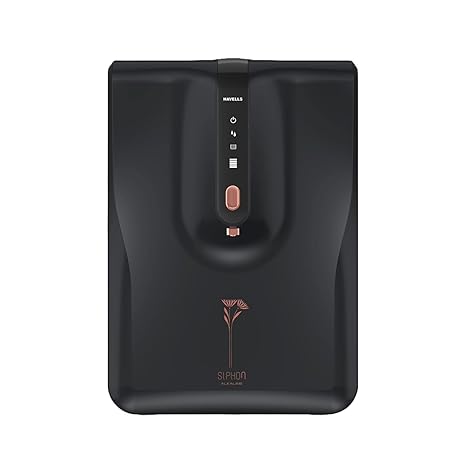 Havells Siphon Alkaline Water Purifier | RO+UV+Alkaline | Free Unlimited Service Visits for 5 Yrs | 9-Stages | 6.5L Tank | Free TDS Meter | Useful For Borewell, Tanker, Municipal Water Upto 2000 TDS