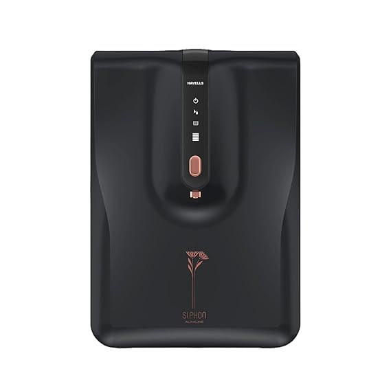 Havells Siphon Alkaline Water Purifier | RO+UV+Alkaline | Free Unlimited Service Visits for 5 Yrs | 9-Stages | 6.5L Tank | Free TDS Meter | Useful For Borewell, Tanker, Municipal Water Upto 2000 TDS