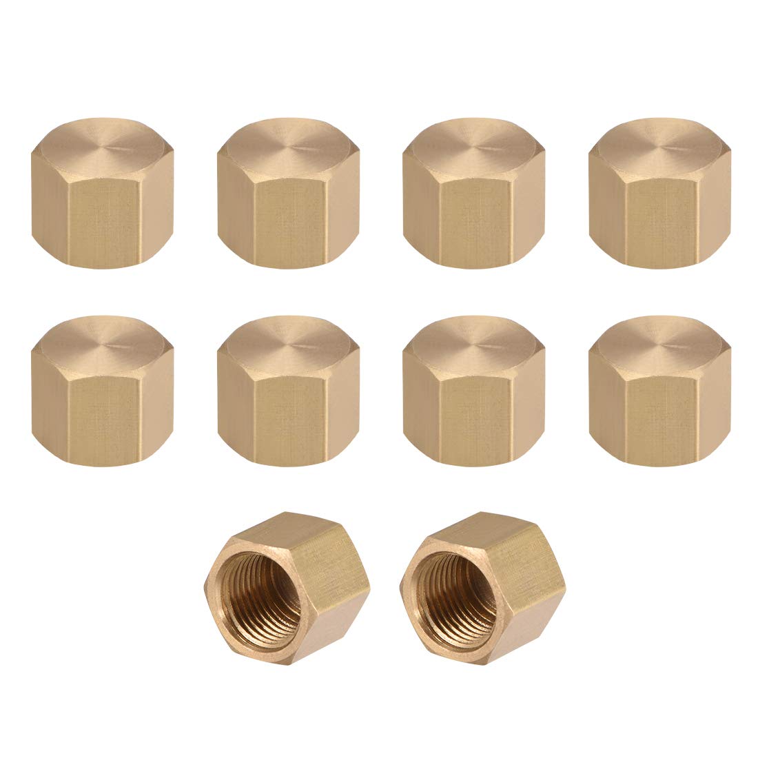Lot De 4 Raccords Réducteurs Laiton G1/2 Mâle X G3/8 Femelle - Adaptateur Hexagonal Pour Tuyau Eau, Gaz, Huile - Connexion Sûre