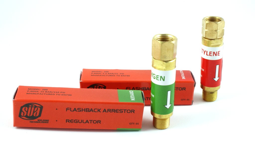 SÜA - 288 Flashback Arrestor - Regulator - Oxygen/Acetylene (PAIR)