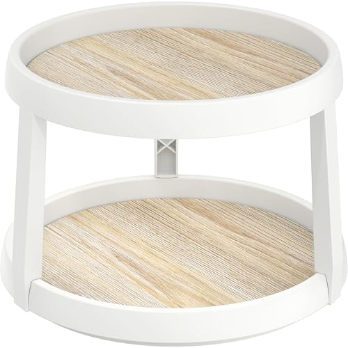 Simple Houseware 10-Inch 2 Tier Lazy Susan Multifunctional Organi...