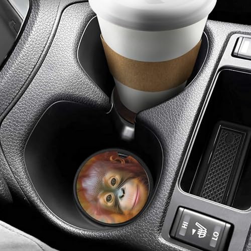 Orangutan 4PCS Posavasos para Portavasos de Auto Universal miniatura 6