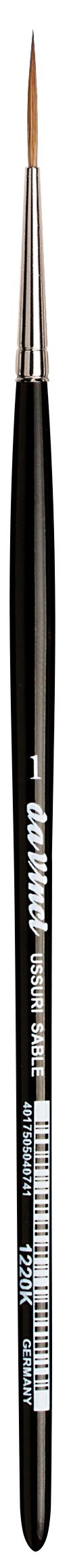 da Vinci Watercolor Series 1220K Liner/Rigger Paint Brush, Round Russian Red Sable, Size 1