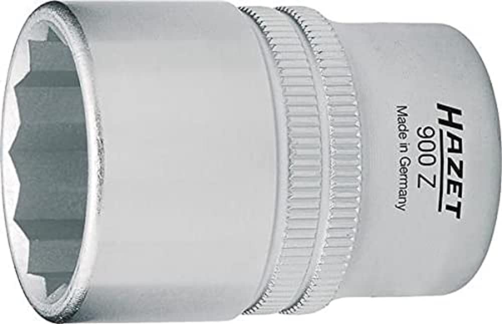 HAZET 900AZ-5/8 38 mm 12-Point Traction Profile Socket - Chrome-Plated/Polished, 5/8 Zoll
