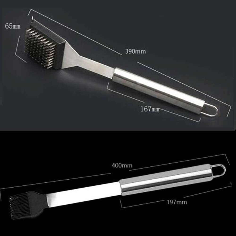 15-częściowy zestaw narzędzi do grilla dla mężczyzn tata, zestaw ciężkich naczyń do grilla ze stali nierdzewnej, maty w aluminiowej obudowie do podróży, na podwórko na zewnątrz kempingu - najlepszy pr