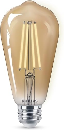 Miniatura 2 de Bombilla espiral transparente vintage ST19 sin parpadeo, ámbar 2000K, paquete de 4, 8.8 W  75 W, 700 lúmenes, base E26, regulable, tecnología Eye