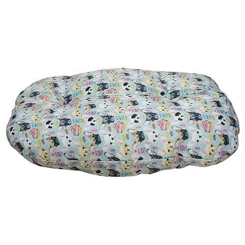 Cuscino per cani, Cuccia Cane Interno Morbida e Resistente (Chiwa Blu) | Cuccia per Cani e Gatti, Morbido Tessuto, Taglia Media Grande, Alta Qualità Made in Italy (C.B)