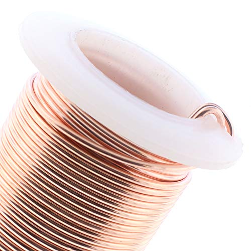 Image of The Beadsmith Wire Elements 16-Gauge Lacquered Tarnish-Resistant Copper Wire for Jewelry Making, 8 Yard, 7.32 Meter Spool (Rose Gold)