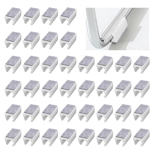 UFURMATE Chair Pads, 40Pcs 13mm Plastic Floor Protectors With Felt Pads